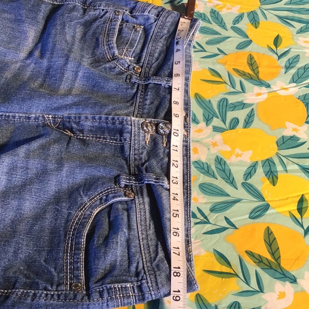 Classic Blue Jean Shorts with Stretchy Fit and Cuffed Hem - Picture 9 of 12